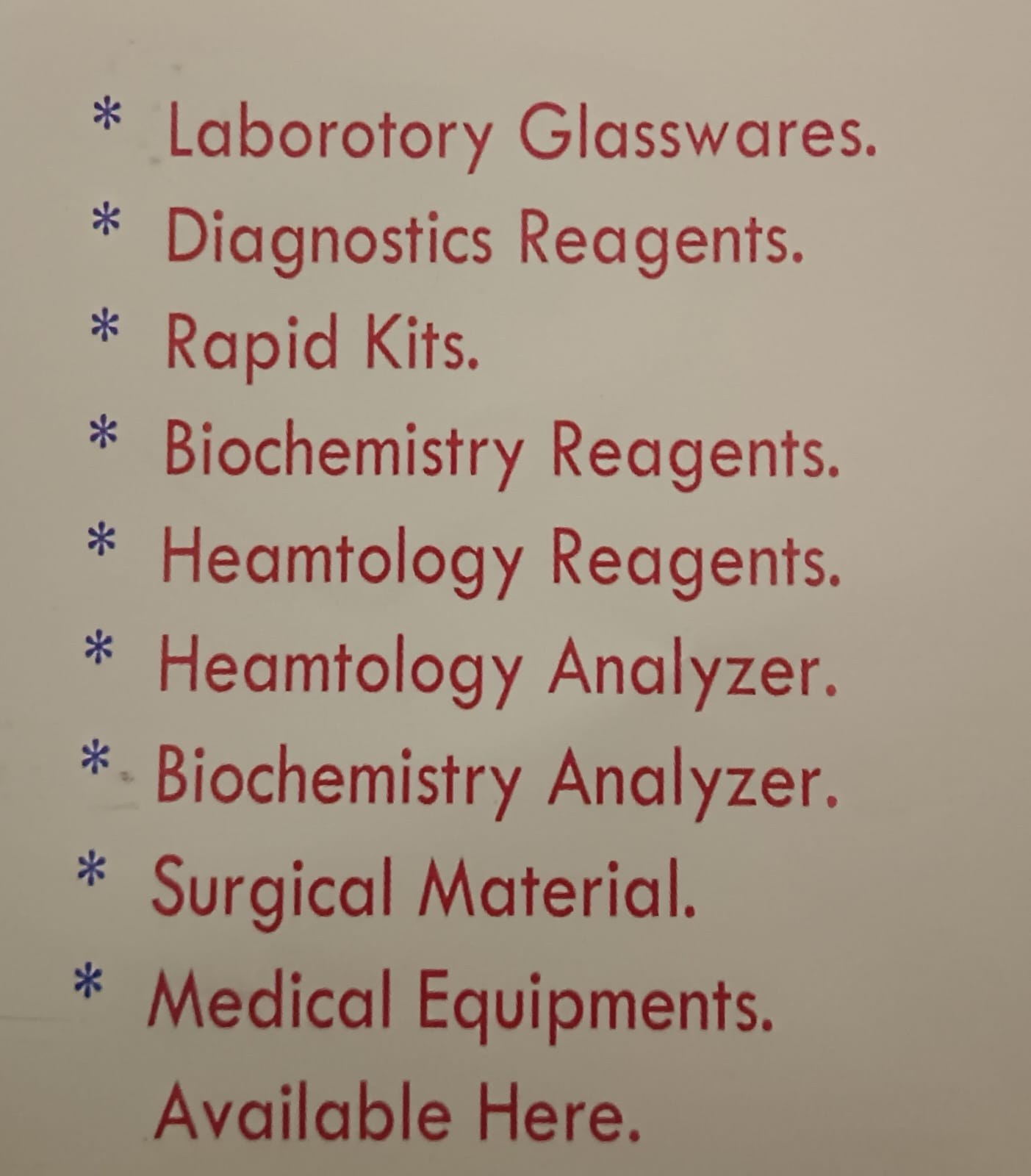 Aradhana Enterprises available product categories list